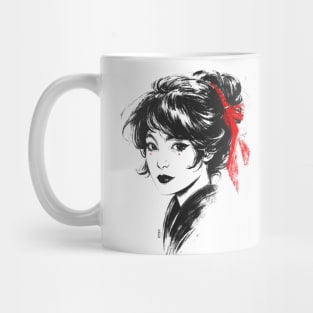 Red Ribbon Mug